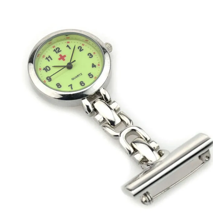 infirmière Fob Watch Silver Nursing Pocket Satinless Steel Clock Doctor Doctor Medical Gift Quartz Pocket Trombepieces Silicon Infirmière Timekeeper5821405