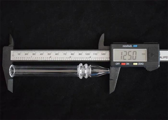 명확한 필터 팁 테스터 석영 밀짚 튜브 유리 수도관 흡연 액세서리와 석영 장비 스틱 네일