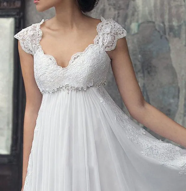 wedding dresses empire cut