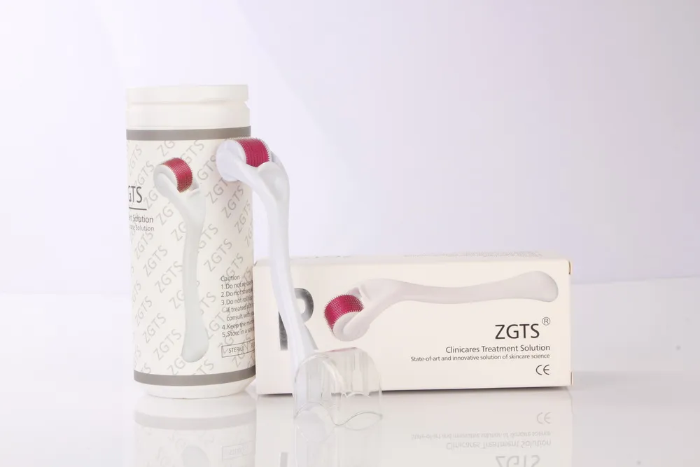 ZGTS derma roller 540 needles Skin roller titanium dermaroller for Anti-Aging & Rejuvenation DHL Free