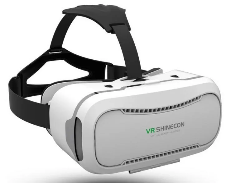 Wholesale- VR SHINECON 2nd VersionVirtual Reality Glasses Headset video 3D Film Giochi compatibili con la maggior parte dei 3.5 