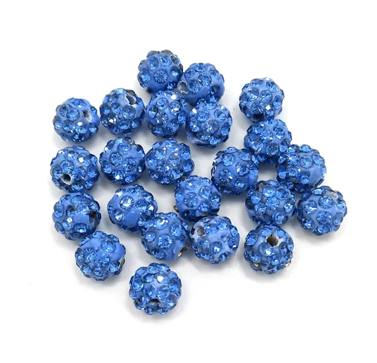 100 pièces par 6mm mélange de couleurs argile cristal strass perles en vrac pour bracelet et collier bricolage livraison gratuite