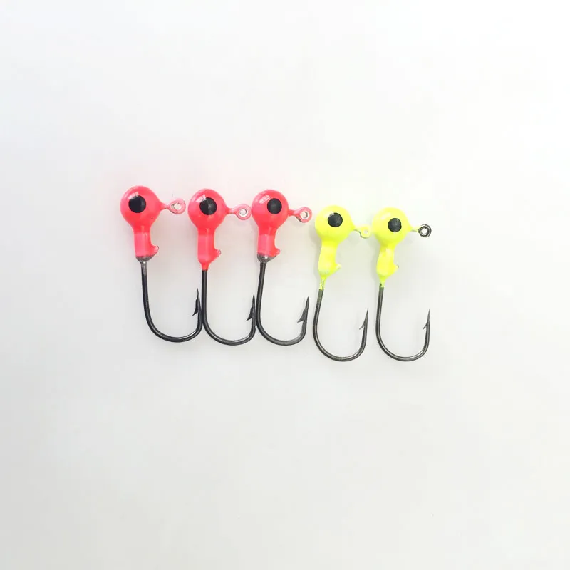 35 stks Zachte Worm Lokken Karper Vissen Lokken Set + 10 Lead Head Jig Hooks Simulatie Suite Zachte Vissen Baits Set Gratis verzending