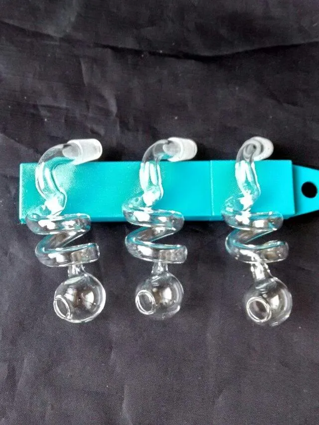 Multi-spiraal ketel glazen bongs accessoires glazen rokende pijpen kleurrijke mini multi-colors handbuizen beste lepel