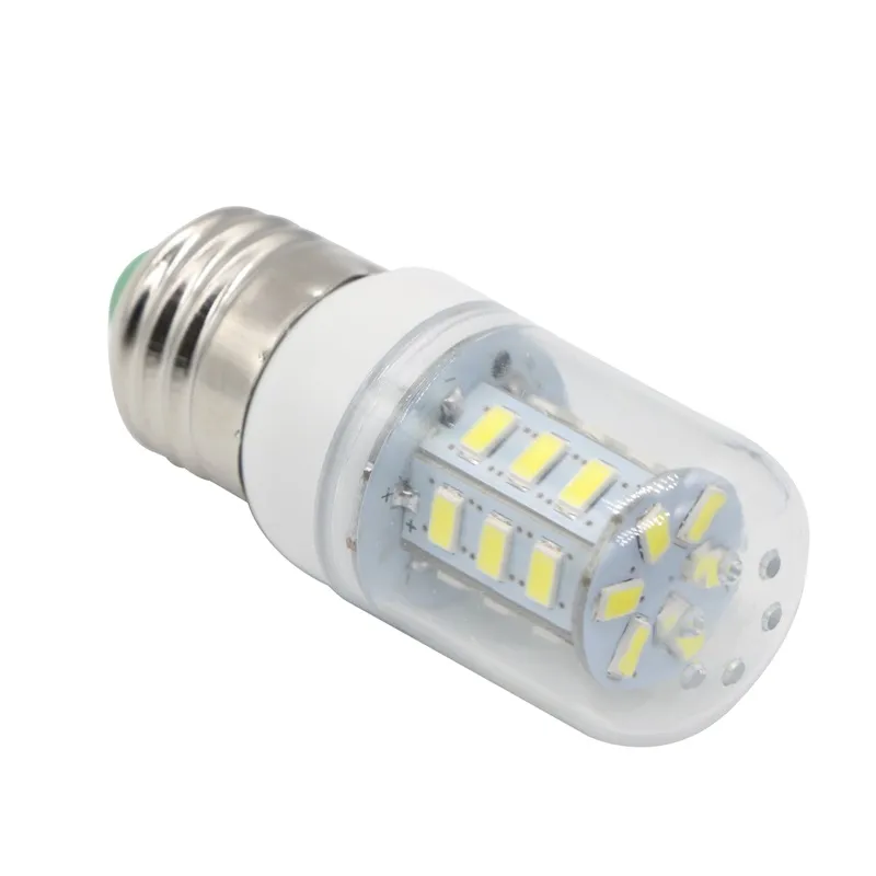 SMD 5730 5630 E27 LED مصباح AC 110V 220V الترا برايت 5730SMD LED الذرة لمبة ضوء الثريا 24LED