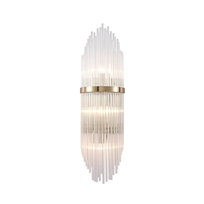 2017 HOT LED Big Cristal Lâmpada de Parede Luzes Do Banheiro 110-220 V E14 Iluminação de Cristal Interior H75cm W23cm Luzes de Parede de luxo frete grátis MYY