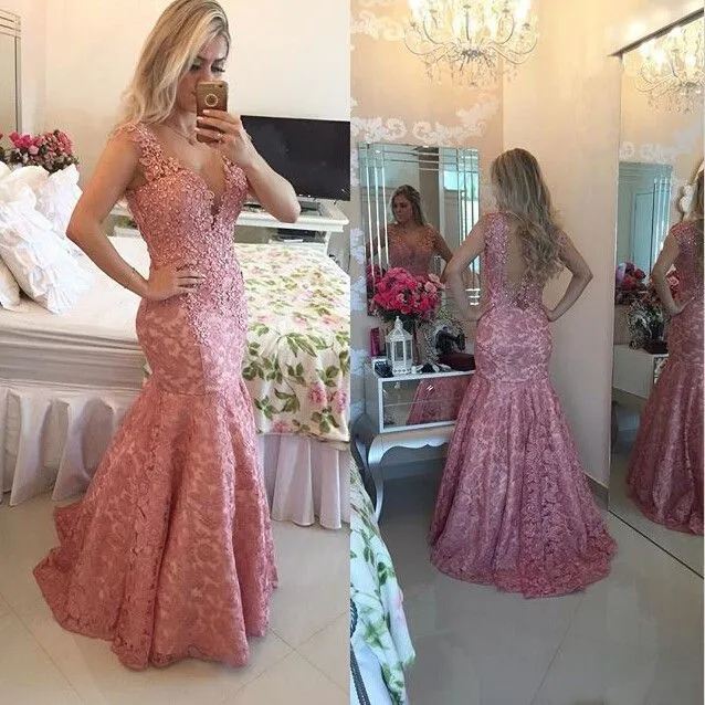 Vestidos de sales renda 2018