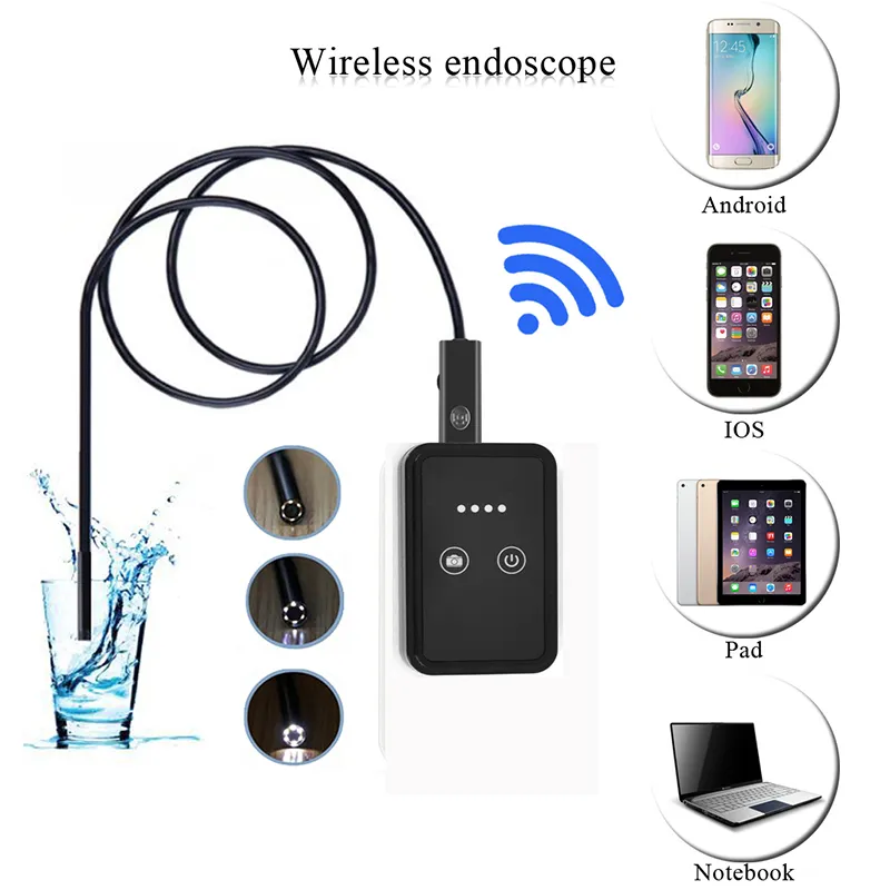 무선 WiFi 밀리 1M 2M 3.5M 내시경 카메라 IOS 내시경 와이파이 USB 안드로이드 내시경 검사 방수 뱀 케이블 카메라