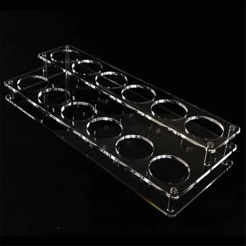 Electronics 60ml E Liquid Bottle Display Racks Ecig battery Cear Acrylic Display Stands Showcase Holder For 60 ml Eliquid Ejuice E-juice Bottles Show Shelf Case