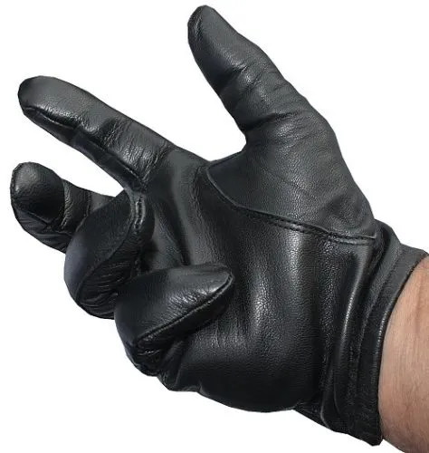 Gorące nowe, skórzane rękawiczki taktyczne policji mężczyzn Czarne blaty Rozmiar M/L/XL Najlepsza cena K144