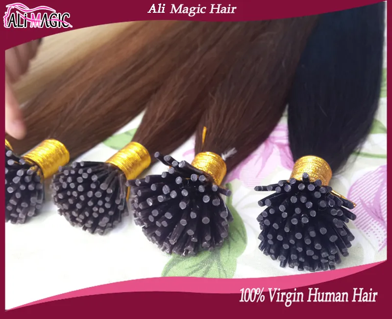 I Tip Human Hair Extensions Recht Keratine Getipt Hair Extensions Fusion Haarkleur Groothandel Ali Magic 100g 100 strengen