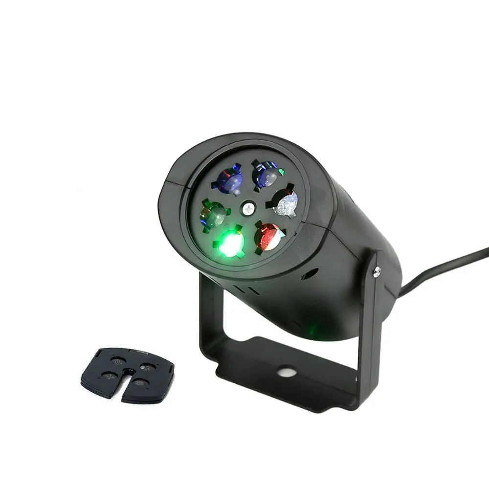 Вращающиеся проекционные светодиодные фонари RGB Multi -Plocolor с объективом с переключаемым узором 7 шт.