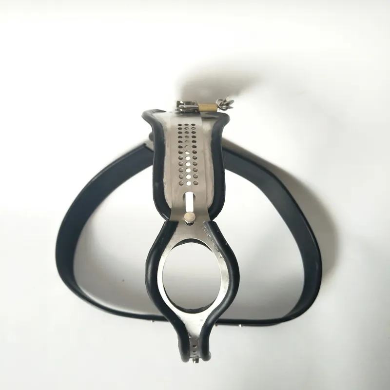 Female Chastity Belt Love shape Y-type Stainless Steel Device BDSM Bondage Sex Toys and anal plug + vagina plug For Women