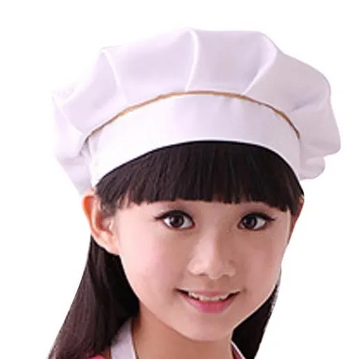 Cute Kids Children Kitchen Baking Craft Hat Candy Color Chef Cap4964852