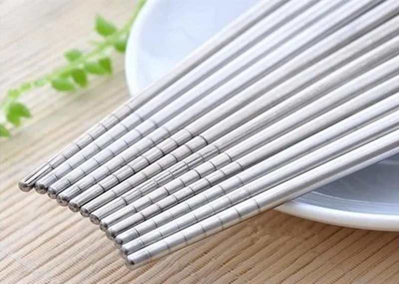 Dinnerware Stainless steel chopsticks Chinese Chopsticks Kitchen Restaurant Chopsticks