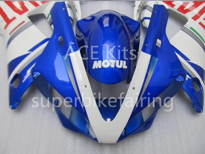 3GIFTS NYHET HOT SALES BIKE FAININGS KITS FÖR YAMAHA YZF-R1 1998 1999 R1 98 99 YZF1000 Cool Blue White SX23