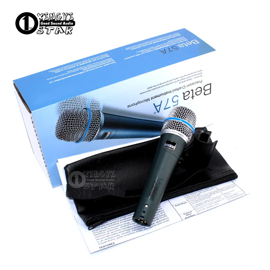 Livraison gratuite Beta57a Microphone Dynamic Microphone de Karooke Microphone Wired Karooke pour Beta 57A OT STACE SINGER SING HANDELD MIKE MICROFONE5501315