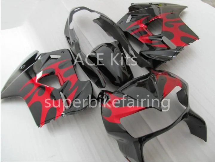 3 free gifts For HONDA VFR800 98 99 00 01 VFR 800 1998 1999 2000 2001 ABS Motorcycle fairing red flames black