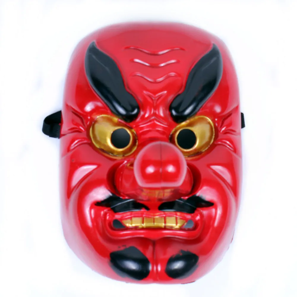 Nuovo giapponese Tengu Cosplay maschera dal naso lungo presagio Noh Kabuki Samurai demone maschera per feste di Halloween --- adorabile