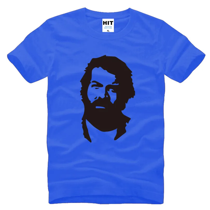 Yeni Yaz Moda BUD SPENCER T Shirt Erkekler Kısa Kollu Pamuk Casual t shirt Adam Eğlenceler Giyim Ücretsiz Kargo OT-001