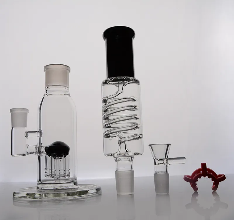 Nieuwste verwijderbare bongs glazen waterleidingen grote bong rookleiding rechte type met booreiland 18 mm vrouwelijke gewricht