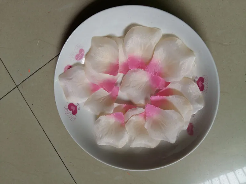 Gradient color Silk Rose Petals Bouquet Artificial Flower Wedding Party Aisle Decor Tabl Scatters Confett For Wedding Bridal Shower