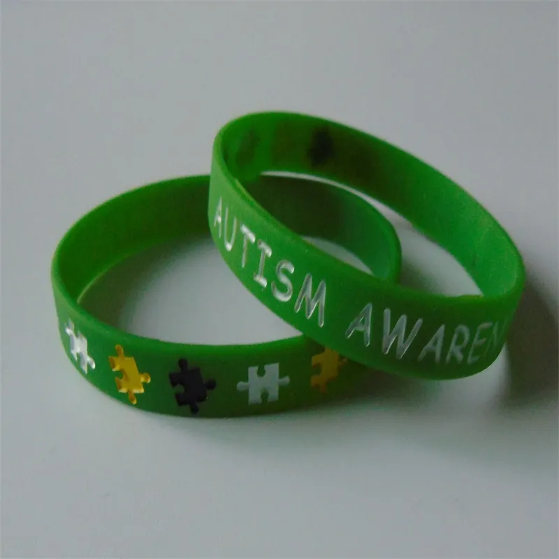 Mix colors hot selling debossed and ink filled silicone braceletes for promotional gifts Y030301