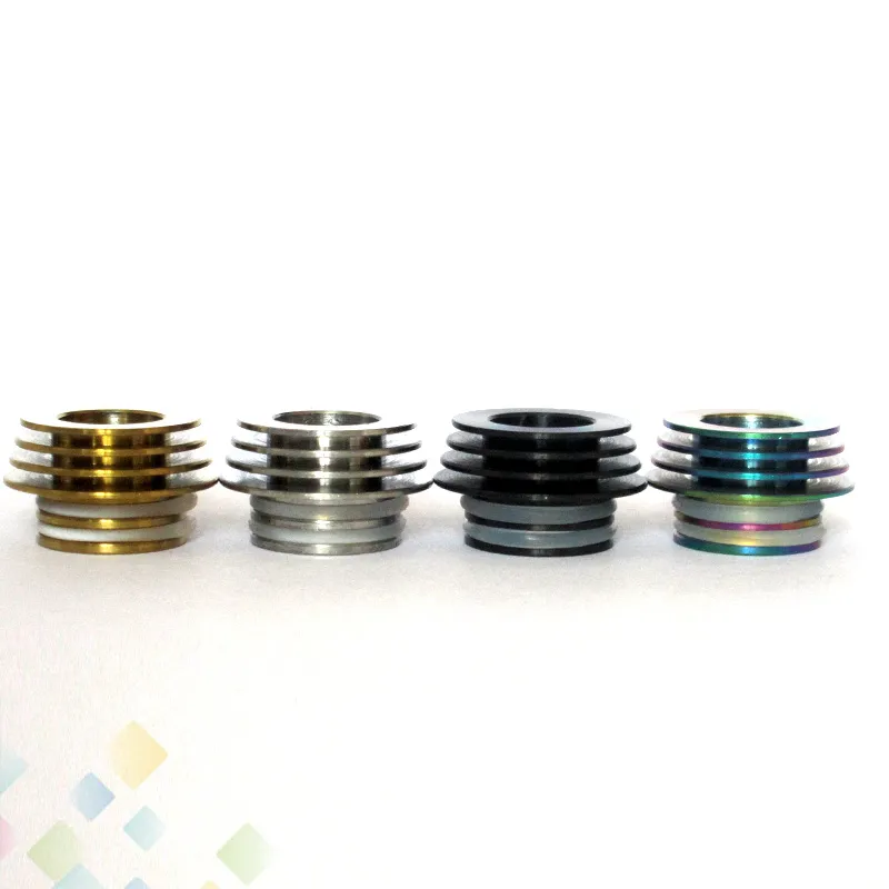 Adattatore drip tip da 810 a 510 TFV8 TFV12 810 Adattatore connettore Accessori fumatori Materiale in acciaio inossidabile DHL gratuito