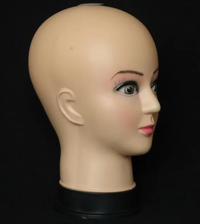 Mannequin Head Hat Affichage Femmes Perruque Torso PVC formation tête féminine modèle