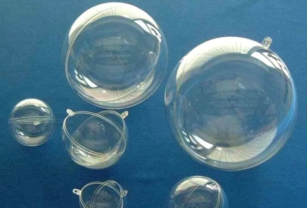 Wholesale Transparent Clear Plastic Ball Hollow Sphere Store Window