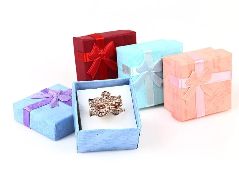 Pinkycolor Square Ring Enclace Necklace Jewelry Box Hight Present Present Set 443 CM LOT