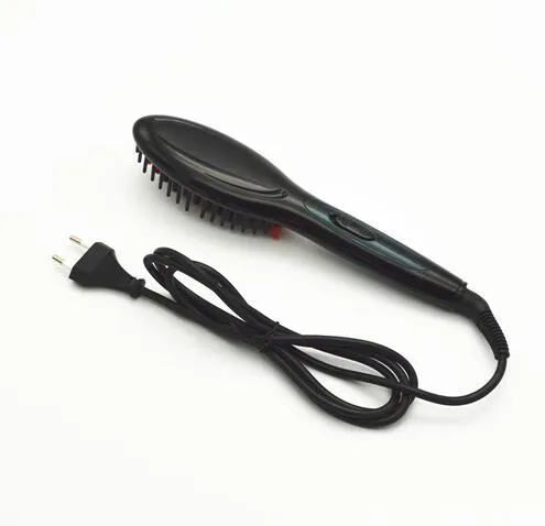 Livraison gratuite brosse défriser les cheveux peigne fers électrique défriser les cheveux brosse Anti-brûlure peigne masseur automatique