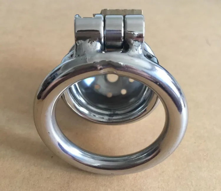 Ultimo design in acciaio inossidabile maschile Boundage castità più corta gabbia uretrale tubo Gimp GAY BDSM Fetish S028