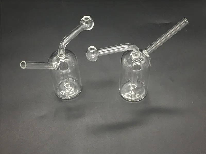 Pas cher Mini verre brûleur à mazout eau Bong pour plates-formes pétrolières eau Bongs conduite d'eau dab rig bong Ash Catcher narguilé fumer tuyau