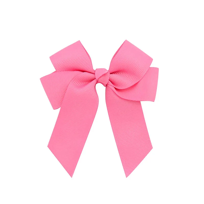 Dziewczęta dziobowe spinki do włosów Barrette Grosgrain Ribbon Bows z klipsami aligatorowymi