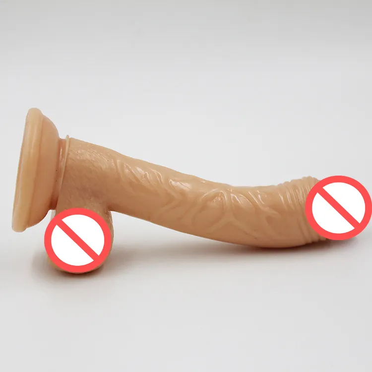 Gode réaliste pénis Flexible avec forte ventouse produits sexuels pour adultes jouets sexuels pour femme faux Dicks6787946