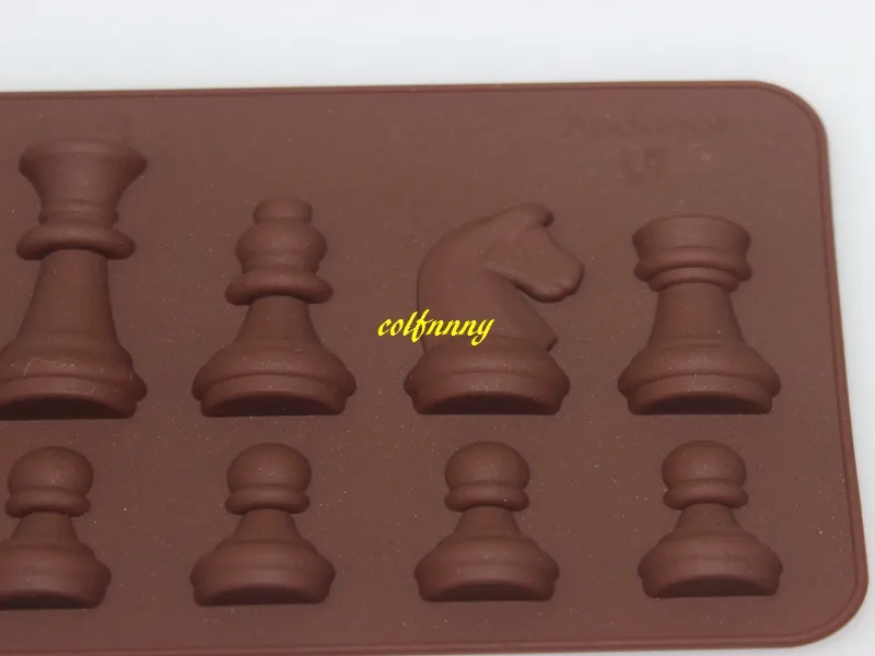 lot Fast New International Chess Silicone Mold Fondant Cake Chocolate Forms For Kitchen Baking1538197