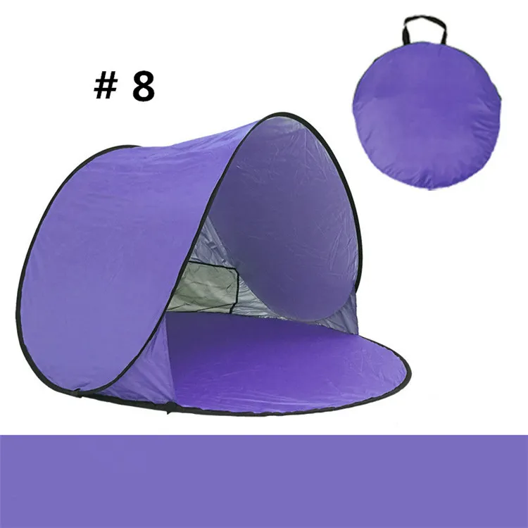 DHK/Fedex Ouverture Automatique Rapide Tentes de Randonnée Extérieur Camping Abris 50+ Protection UV Tente Plage Voyage Pelouse Maison 10 PCS Multicolore