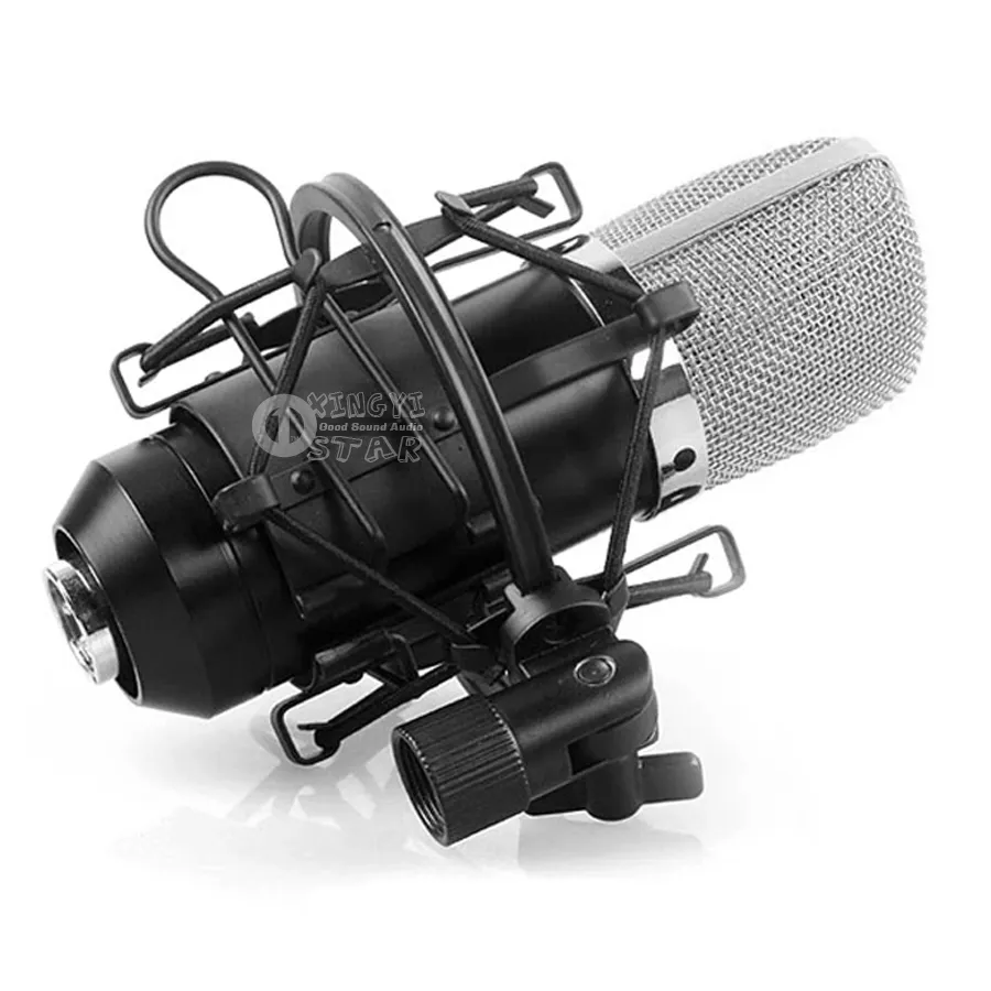 Profesjonalny skraplacz mikrofonowy zacisk Mike Metal Shock Mount Clip Mount Stojak na PC Studio Record Video Pop Filter 5233925