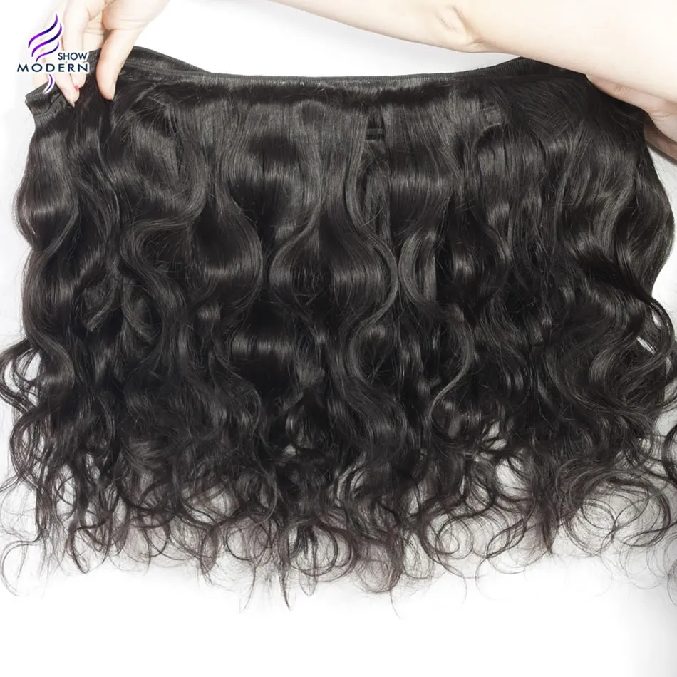 Peruvian Virgin Hair with Closure Modern Show Hair with Closure Peruvian Body Wave Human hair Weave 4 Bundles with Closure4112450