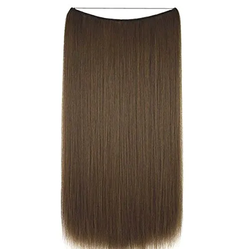 Miracle Invisible Wire Flip In Hair Extensions 120g 14''-26'Remy Premium Grade Human Hair Chestnut Brown #6 Jet Black #1