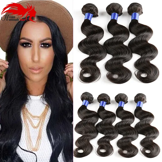 Hannah Product Brazilian Body Wave 3Bundles бразильские волосы плетение норки дешевые бразильские волосы девственницы