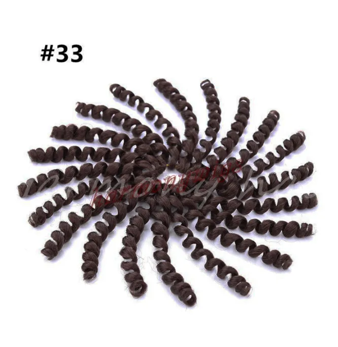 Parrucca sintetica donna Brasile modello capelli treccia afro 2X bacchetta ricciolo uncinetto Trecce estensione capelli Bea4557226560