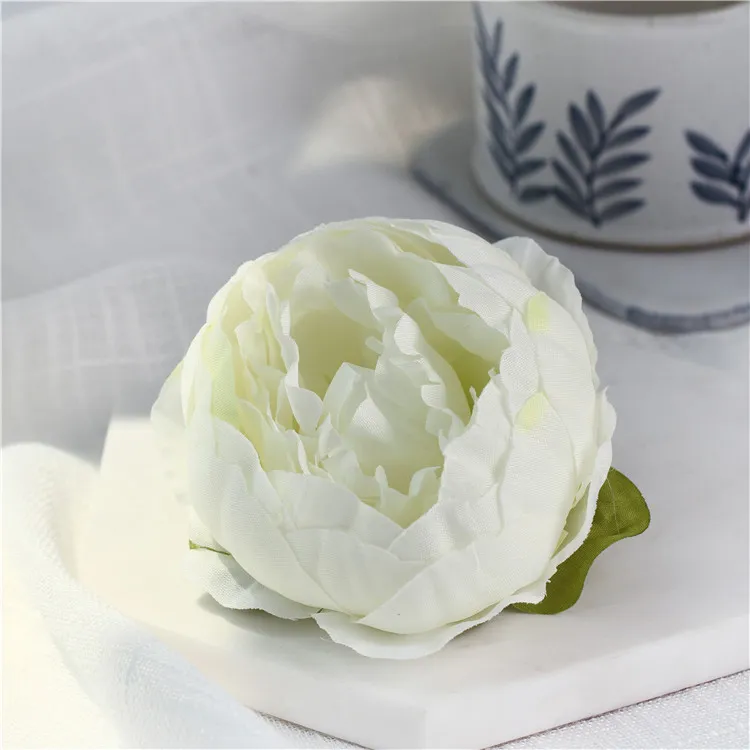 10CM Wholesale Artificial Silk Decorative Peony Flower Heads For DIY Wedding Wall Arch Home Party Decorative High Quality Flowers