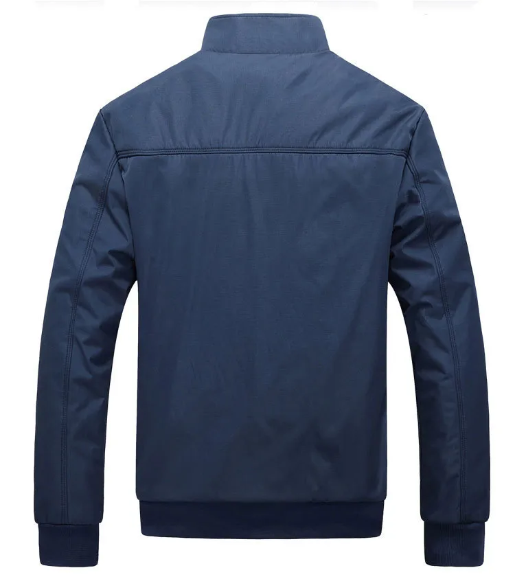 Sonbahar-Ceket Erkek Siyah Palto Casual Ceketler Erkek Windbreaker açık ceket jaqueta masculina veste homme giyim Artı boyutu M-5XL