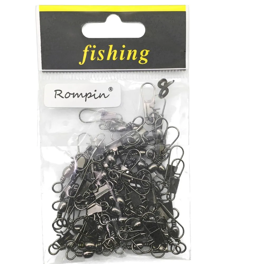 Rompin Swivels Interlock Snap Fishing Lure Attaches ACCESSOIRES DE PROCHEMENT D'INTÉRIE