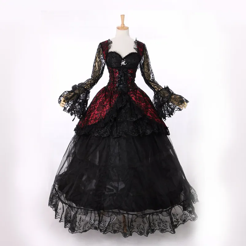 chinese dress ladies Kara Modern Victorian Dress in Black/Gold by Nataya – WardrobeShop main image 0