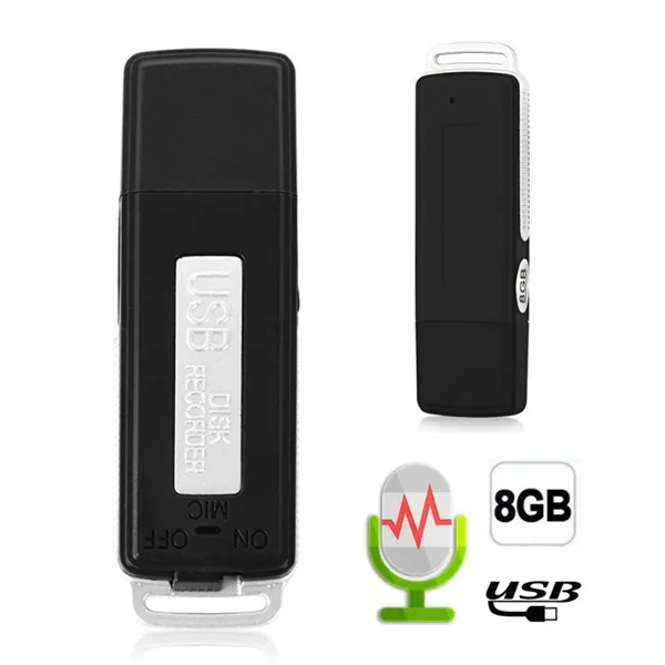 Mini 8GB USB Flash Drive Voice Recorder 4GB USB Disk Digital Audio Voice Recorder Portable Mini Recording DictAfone