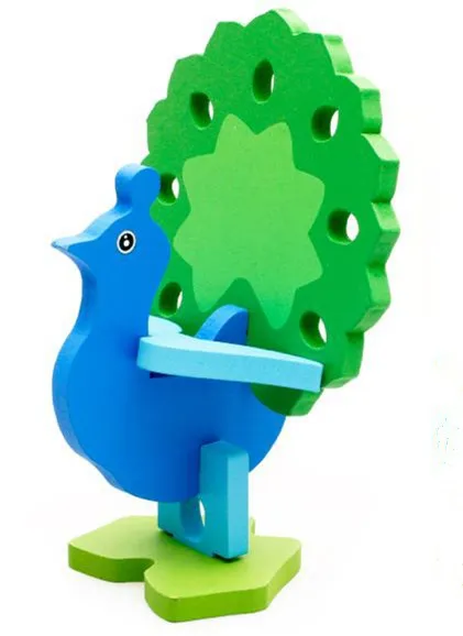 18styles 어린이 3D 만화 동물 나무 퍼즐 아기 유아 다채로운 나무 퍼즐 지능 장난감 어린이의 위대한 선물 EMS DHL 무료