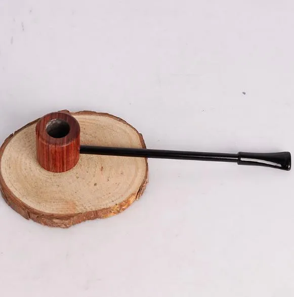 Nieuwe Hand Gepolijste Waxen Vigorously Sailor Red Sandalwood Solid Wood Pipe Draagbare Mini Handmatige Kleine Emmer